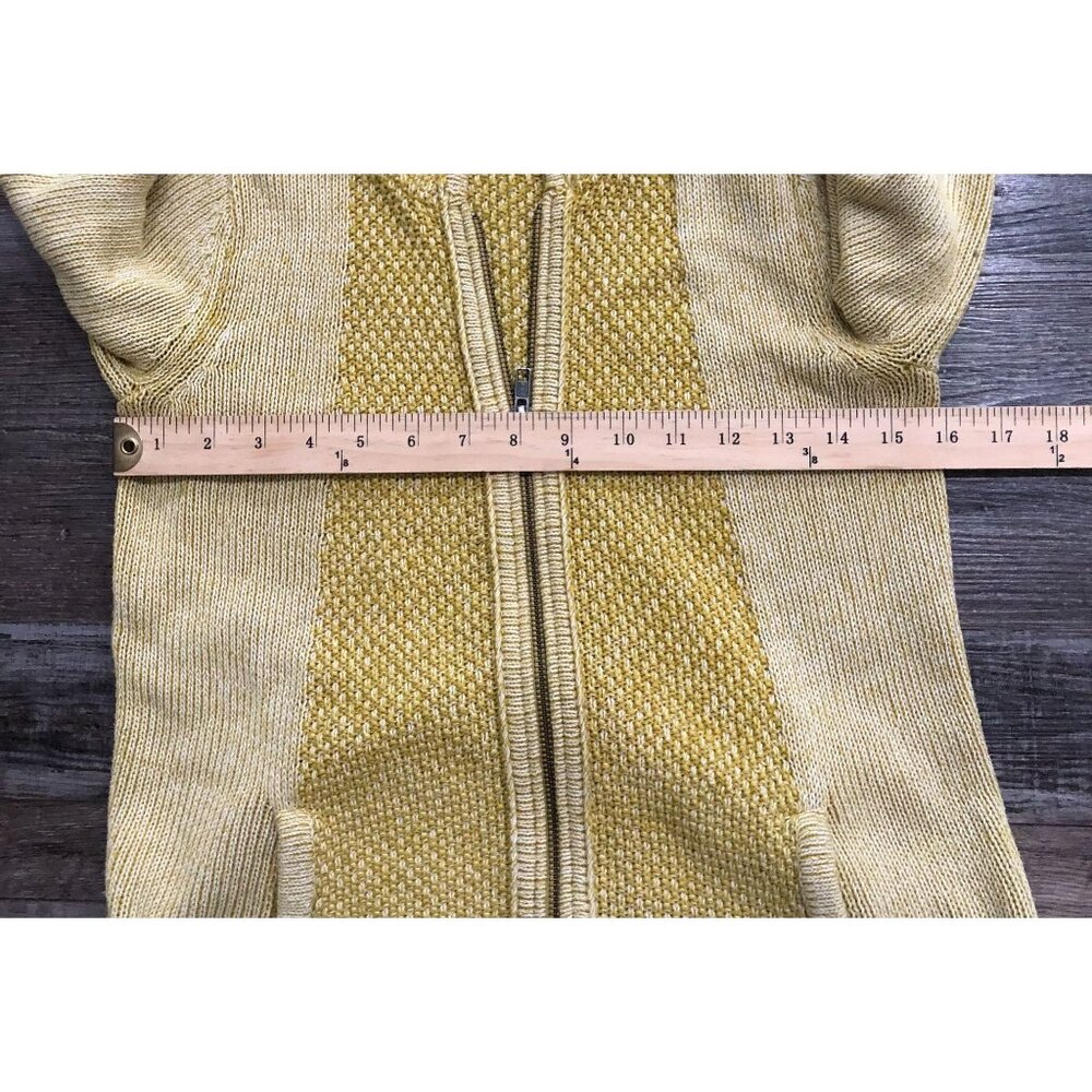 Anthropologie Sparrow Zip Up Hoodie Sweatshirt Yellow XS - Picture 5 of 6